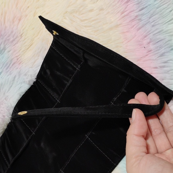 SALE! Auth CHANEL Bag Jewelry Tray Insert Velour Coco Mark W Turn Lock Closure - Picture 13 of 16